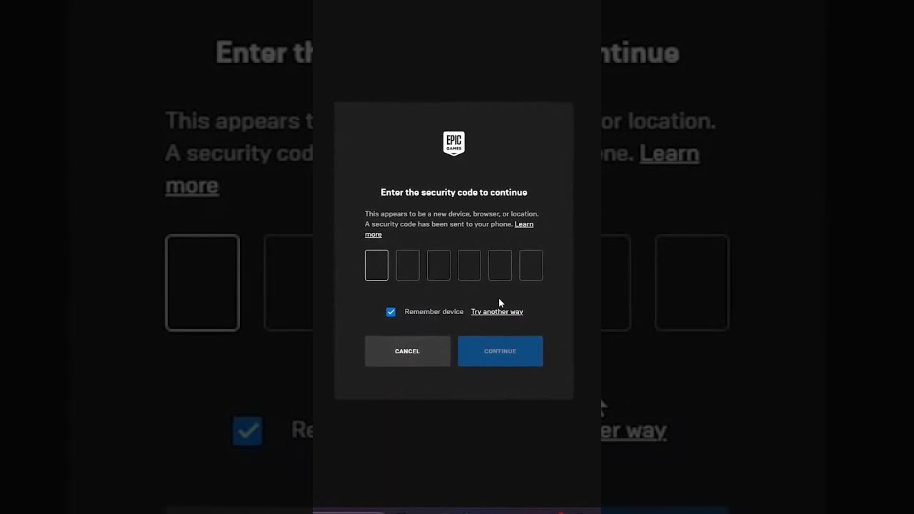 Recover Epic Games Account In Seconds Epicgames Shorts