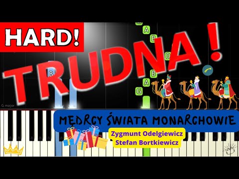 🎹 Mędrcy świata - Piano Tutorial (TRUDNA! wersja) 🎵 NUTY W OPISIE 🎼