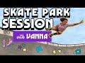 Roller Skating Skate Park Session with Vanna