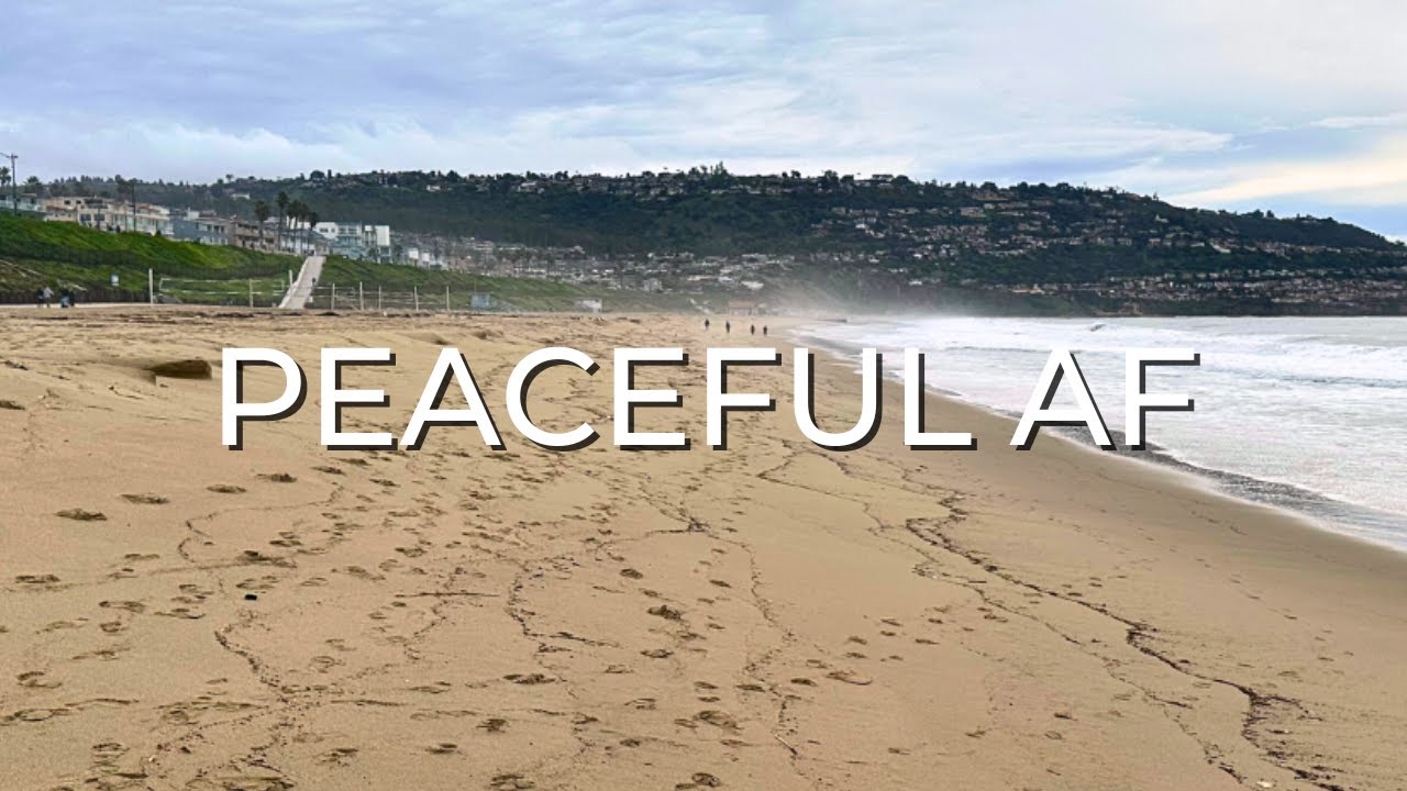 Calming Redondo Beach Walk: 30 Mins of Cloudy January Bliss (4K)