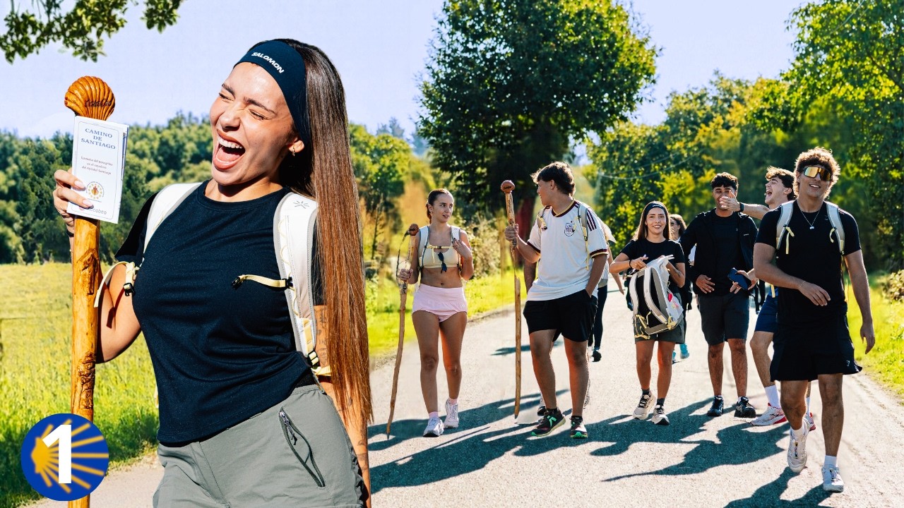 Vlog de Claudieta en el primer día del Camino de Santiago con influencers