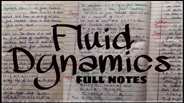 Fluid Dynamics, unit 1, unit 2, unit 3, unit 4, sem 2, MSC/MA, full notes, hnbgu university