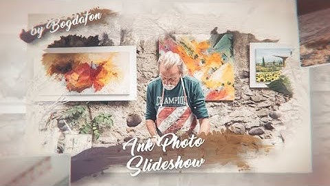 After Effects Template: Ink Photo Slideshow II
