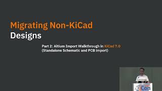 KiCon 2023 Migrating to KiCad