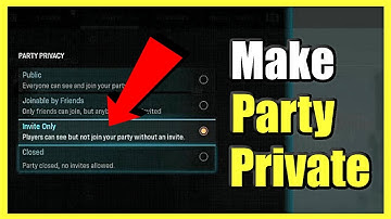 How to make PARTY PRIVATE in Call of Duty Modern Warfare and WARZONE  (Fast Method!)
