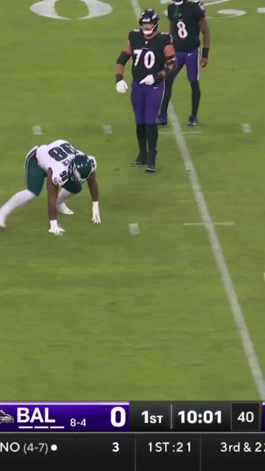 ONE DOES NOT SIMPLY RUN ON JALEN CARTER, epic tackle for loss ?? Eagles vs Ravens Highlights