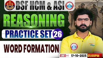 BSF HCM Reasoning Class | BSF Reasoning Practice Set #26, WORD FORMATION ,BSF Reasoning