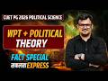 Wpt And Political Theory  Fact -2 Special Safalta Express -CUET PG Political Science 2026