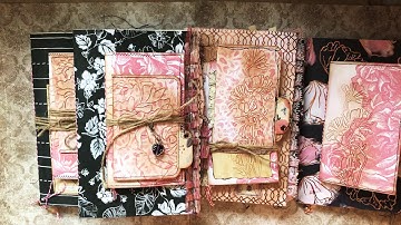 DT Tracie Fox Creative (August) Four Journal Flip Throughs (Sold - thank you!)