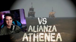 LUCHAMOS VS ALIANZA DE ATHENEA ft NateaCuiki y  Ninah206 | PVP | SeaOfThieves | Miguelink