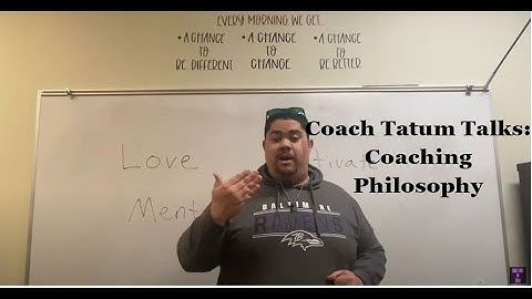 Coach Tatum Talks: Coaching Philosophy #subscribe #coaching #football #fundamentals #philosophy