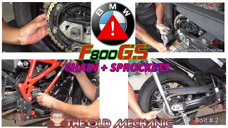 BMW F800GS CHAIN & SPROCKETS CHANGE.. The final