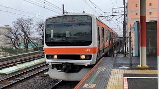 武蔵野線209系M76編成が西国分寺駅に入線