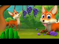 The Fox and Sour Grapes Bengali Story শিয়াল এবং টক আঙ্গুর বাংলা গল্প 3D Animated Kids Moral Stories