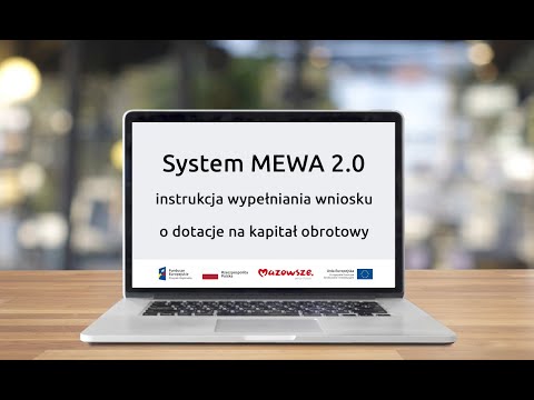 Tutorial: Jak wypełnić wniosek o kapitał obrotowy w systemie MEWA 2.0? I #FunduszedlaMazowsza