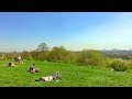 LONDON WALK through Hampstead Heath incl. Ponds and Parliament Hill Viewpoint | England