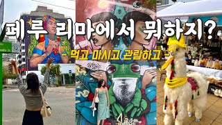 페루 여행 VLOG | 시위 중에 방문한 페루의 리마, 어딜 가야하나 | 리마 신시가지 가야할 곳: 미라폴로레스, 바랑코 벽화거리, 분수쇼 | 페루에서 꼭 먹어야하는 음식 추천