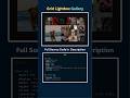 CSS Grid Lightbox Gallery 🔥 Modal Popup with Pure JS
