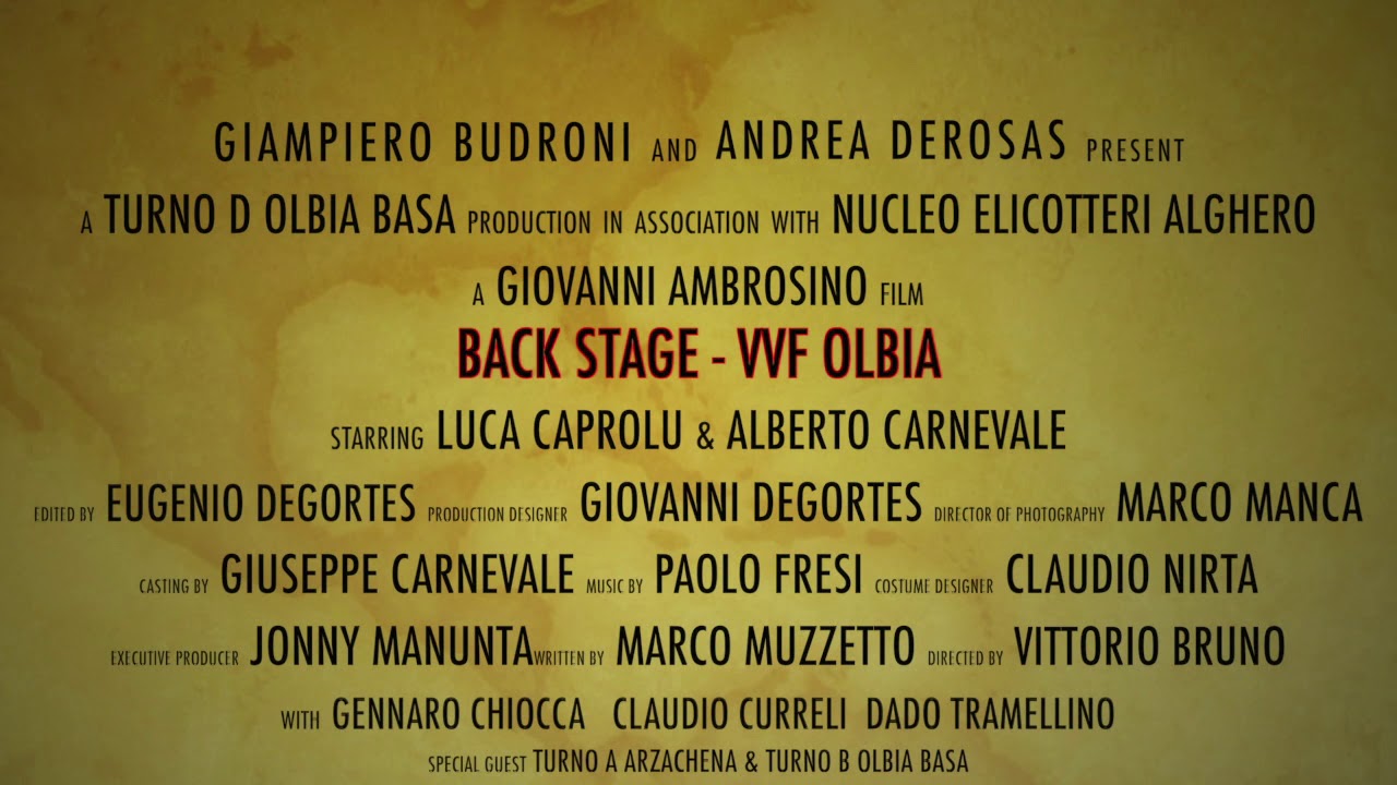 Back stage vvf 80 anni Olbia. Da ridere!