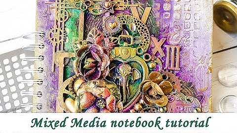 Mixed Media notebook from scratch - tutorial