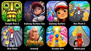 Temple Run2,Subway Surf City,Subway Surf,Bus Rush2,Bus Rush,Jumanji,Kooply Run,Metroland screenshot 2