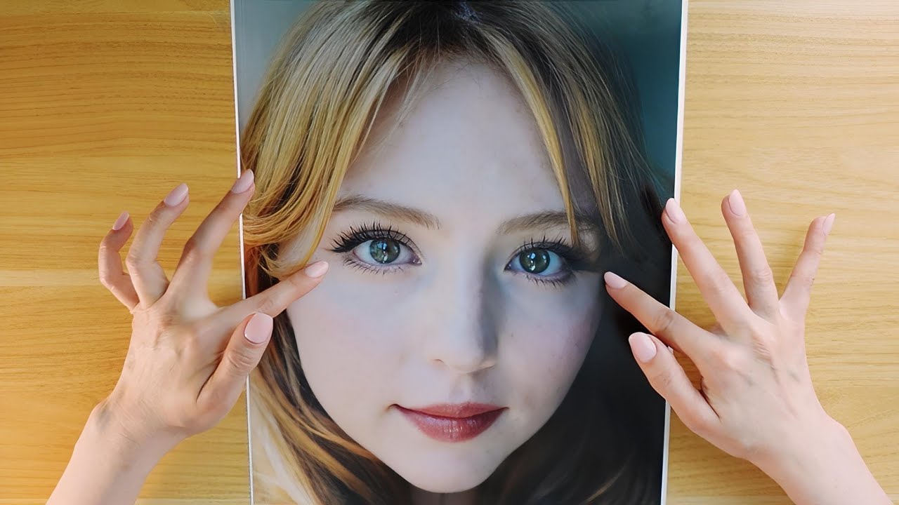 ✨ Tracing Beautiful Faces ✨️ ASMR Face Touching, Compliments & Color Notes pt.1