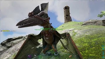 Obsidian in the Highlands under the Lighthouse - ARK Ragnarok