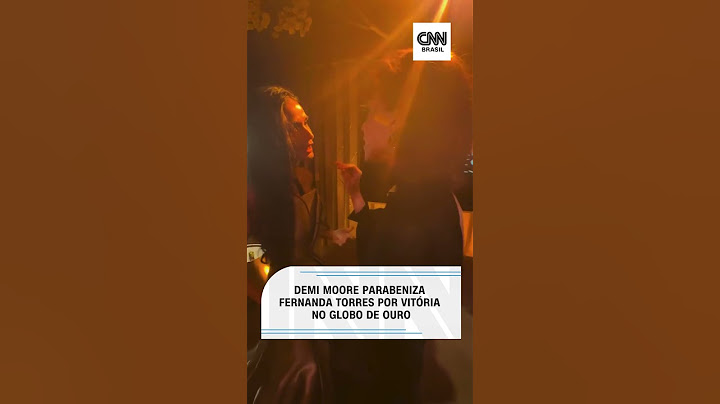 Demi Moore parabeniza Fernanda Torres por vitória no Globo de Ouro #shorts