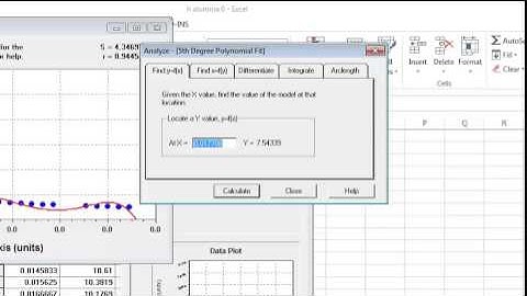 get a correlation from data using Curve expert