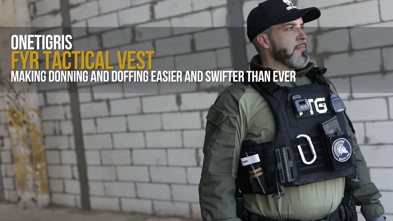 OneTigris FYR Tactical Vest - Quick Release Adjustable MOLLE Airsoft Vest 