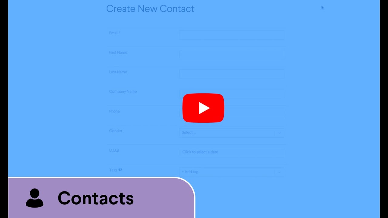 Create a contact record in BOMA