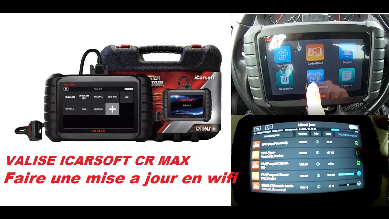 iCarsoft CR Pro - iCarsoft France - Valise Diagnostic Automobile Pro  MultiMarques - Valise multimarque