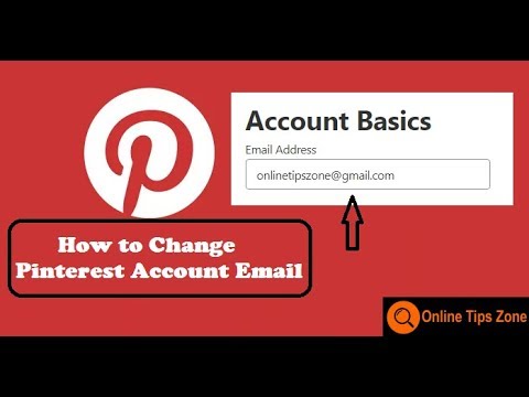 How to change Pinterest Email - YouTube