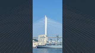 Владивосток. Золотой мост. Корабли #владивосток #море #корабли #мост