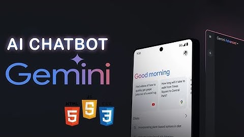 Build Gemini AI Chatbot in HTML CSS & JavaScript | Chatbot Like ChatGPT and Gemini #ai #gemini