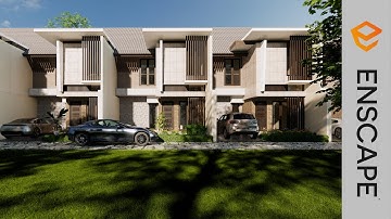 ENSCAPE REALISTIC RENDER TUTORIAL #4 EXTERIOR HOUSE