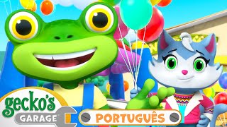 Feliz Aniversário, Gecko | Garagem do Gecko em Português | Desenhos Animados Infantis