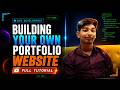 How I Built a Premium Portfolio Website Using AI || Portfolio website in telugu || Portfolio website