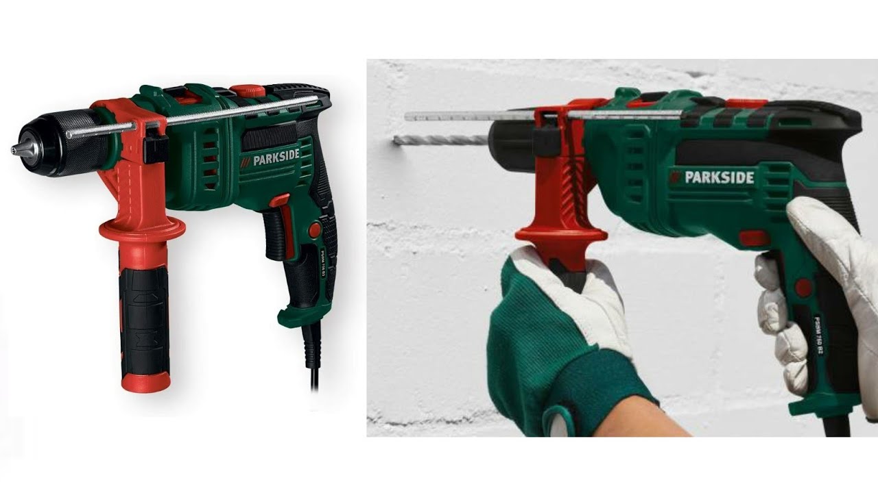 Trapano A Percussione Parkside 750W PSBM 750 B3 - Per Cemento, Pietra, Metallo E Legno - Foto 4
