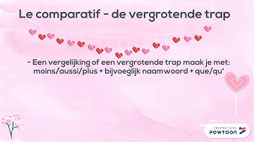 uitleg les comparaisons