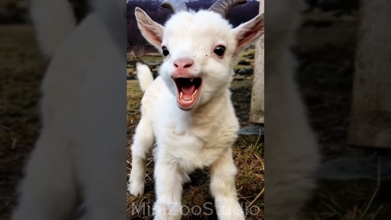 Tiny Goat Is Yelling🐐💥