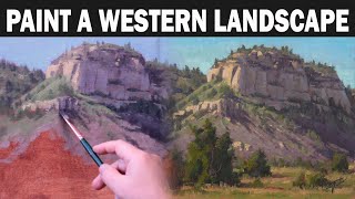 PAINT A SMALL WESTERN LANDSCAPE