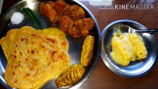 Recommended || Soyabeen Curry, Patal Bhaja, Paratha with Dudh Chamcham || Anamika ASMR || Mukbang