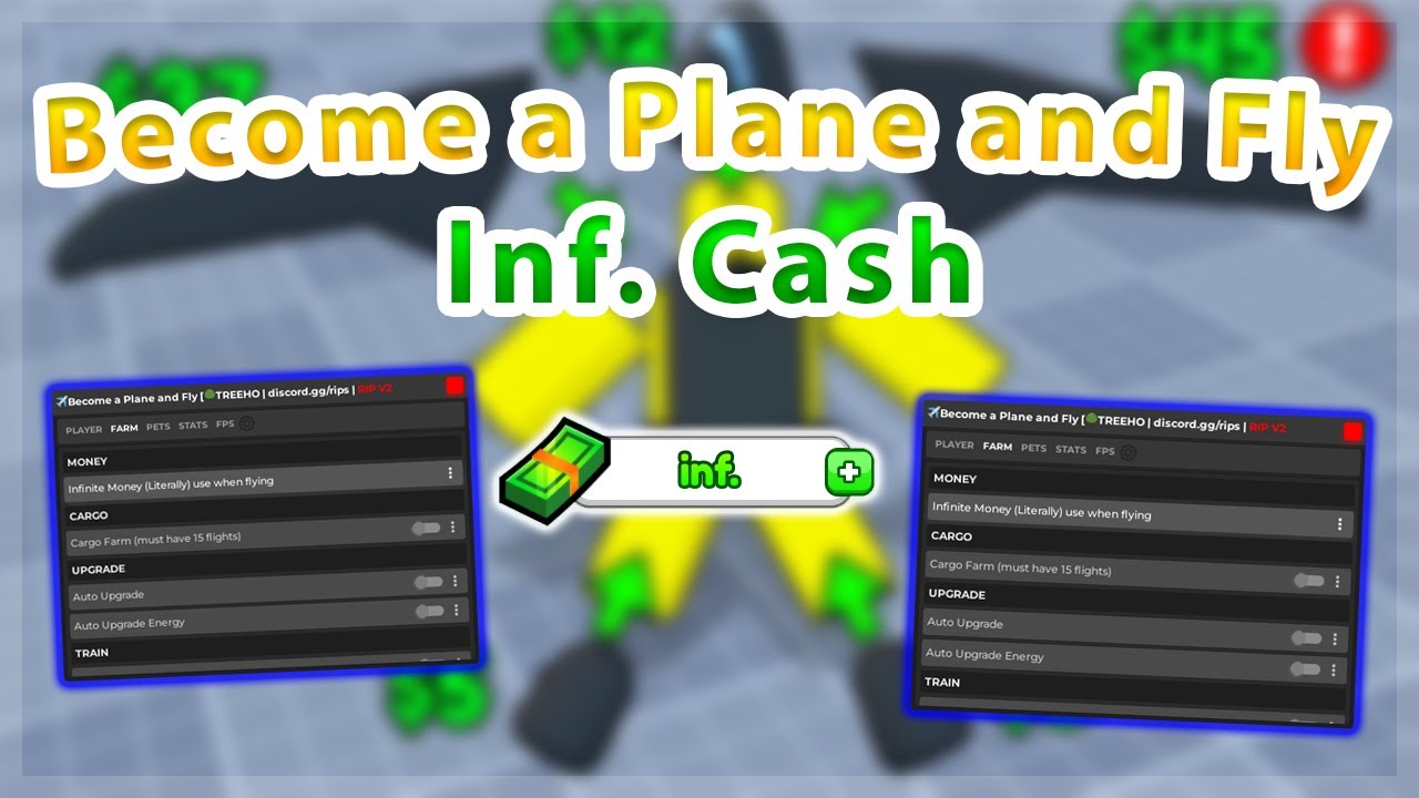 Become a Plane and Fly | Inf. Cash / Auto Farm Script