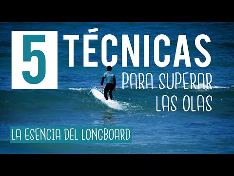 5 maniobras del longboard surf para superar las olas