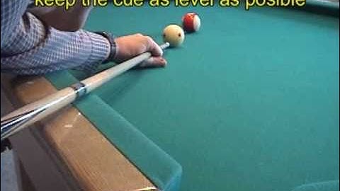 Pool and billiards DRAW/backspin/screw-back SHOT - Part 1: technique