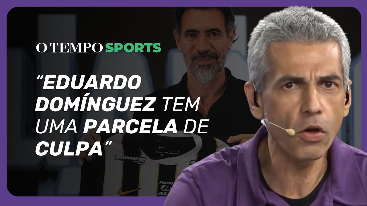Jaime Júnior COBRA EDUARDO DOMÍNGUEZ após derrota do ATLÉTICO para o CRUZEIRO na Final do Mineiro