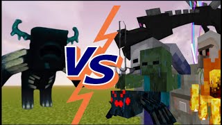 Warden titan VS ALL titans (MCPE) *insane*