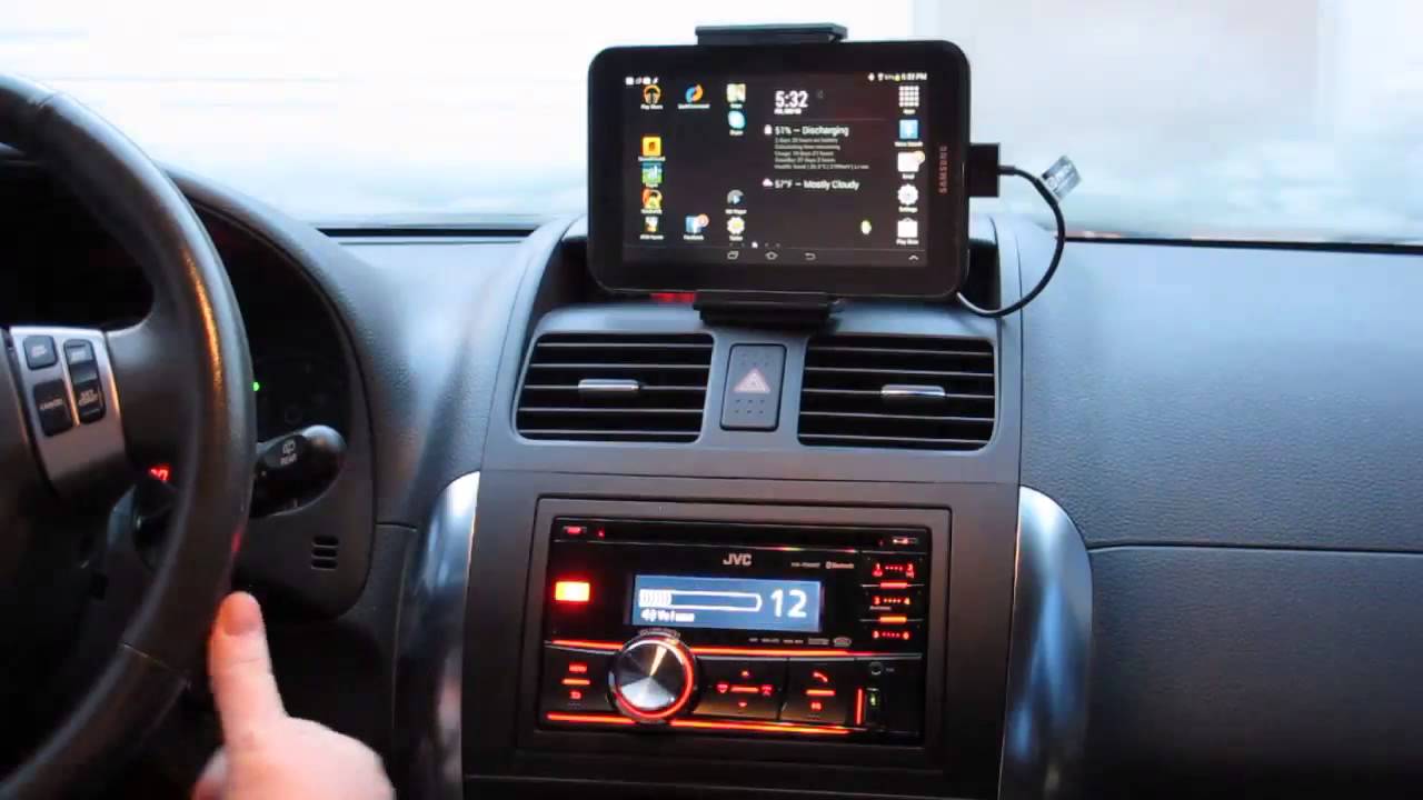 JVC r900bt Bluetooth Car Stereo Setup With Tablet YouTube