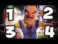 HELLO NEIGHBOR | BÜTÜN ALPHALARI BİTİRDİM (1,2,3,4)